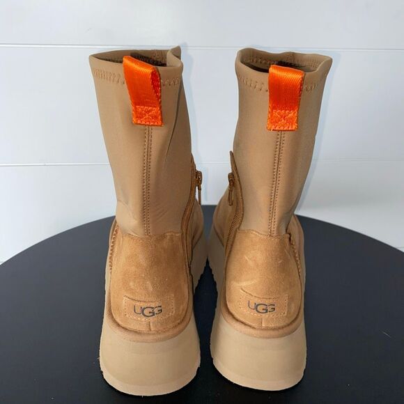 UGG New Without Box Authentic Classic Dipper Platform Chestnut Boots Sz 11 - Picture 3 of 16